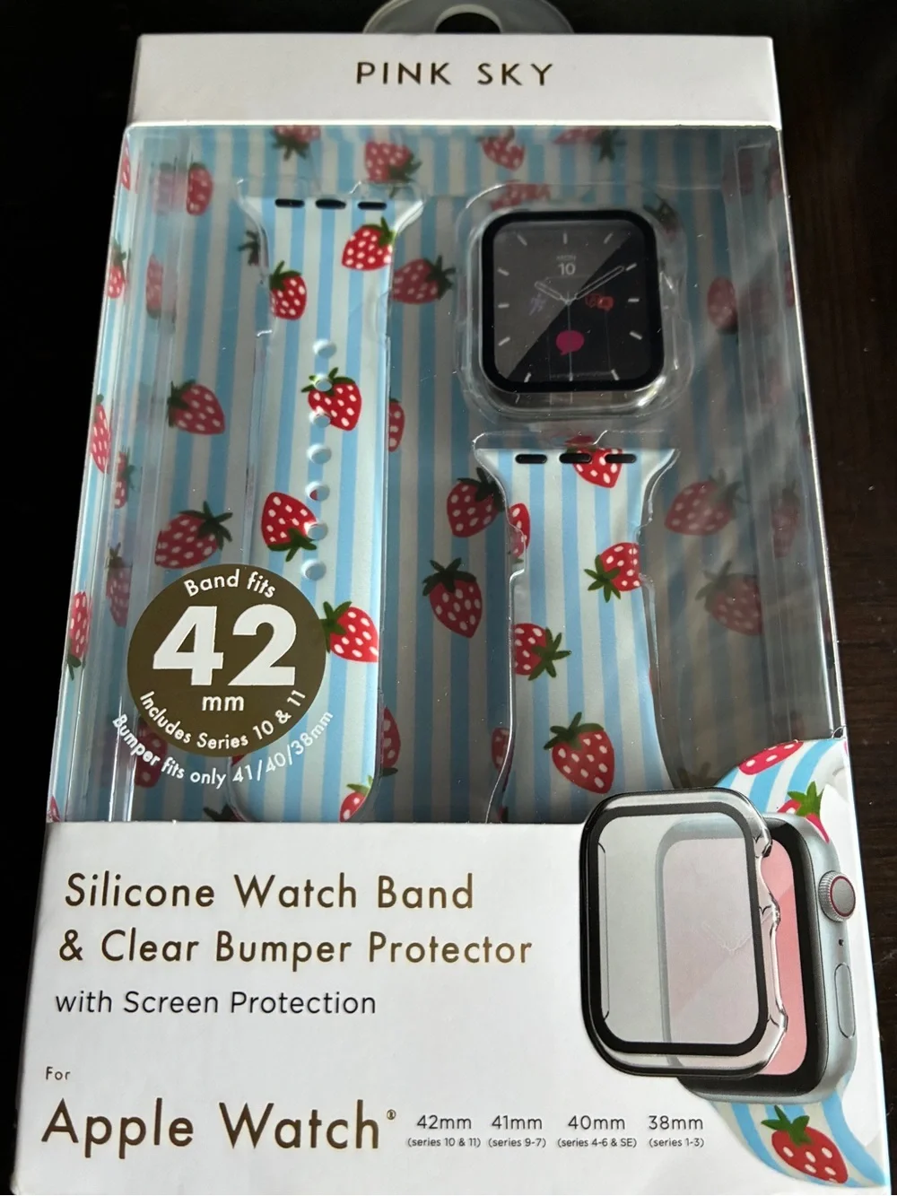 Strawberry Silicone Watch Band for 42mm Apple Watch